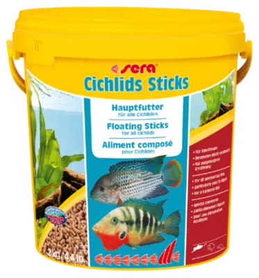 Корм для аквариумных рыб cichlids sticks