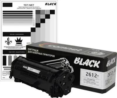Картридж лазерный HP LJ Q2612A (универсал) Black