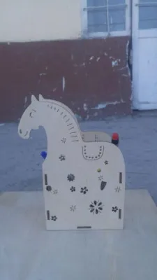 Стаканчик для карандашей-ручек органайзер лошадка