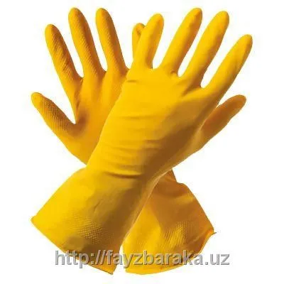Резиновые перчатки хозяйственные