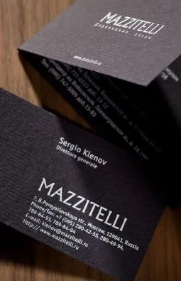 Визитные карточки mazzitelli