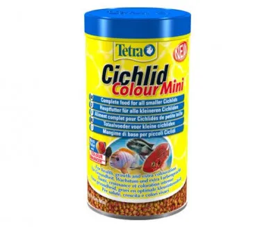 Корм для рыб tetra cichlid colour mini 500мл
