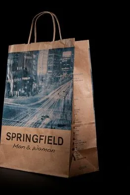 Фирменный крафт-пакет springfield