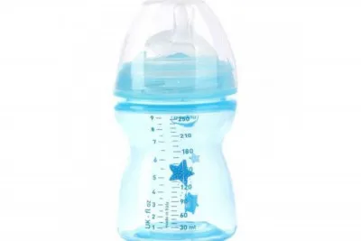 Пластиковая бутылочка 250 мл, 2М+ NF, голубая CH021
