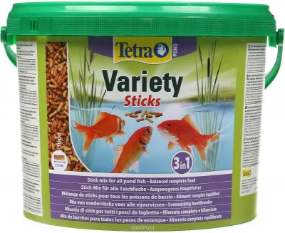 Корм для рыб tetra pond variety sticks 10 l