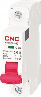 Автоматический выключатель YCB6-63H 1P C6A