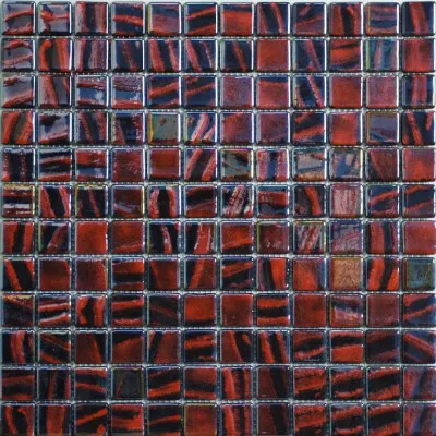Мозаика Titanium Black/Red Brush – Vidrepur