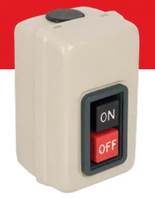 Выключатель кнопочный с блокировкой VKI-211 6А 3P IP40