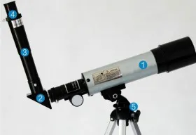 Астрономический телескоп рефрактор 90x со штативом