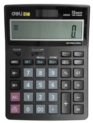 Калькулятор 12 разрядный 198*142*41 Deli E39203
