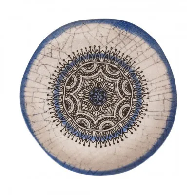 Круглая тарелка с орнаментом (28 см)