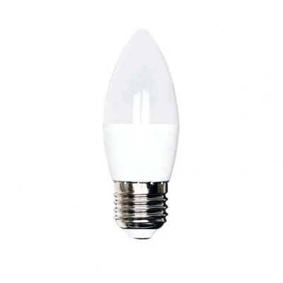 Лампа LED C37 6W NEW 520LM E27 6000K 175-265V (ECOL)