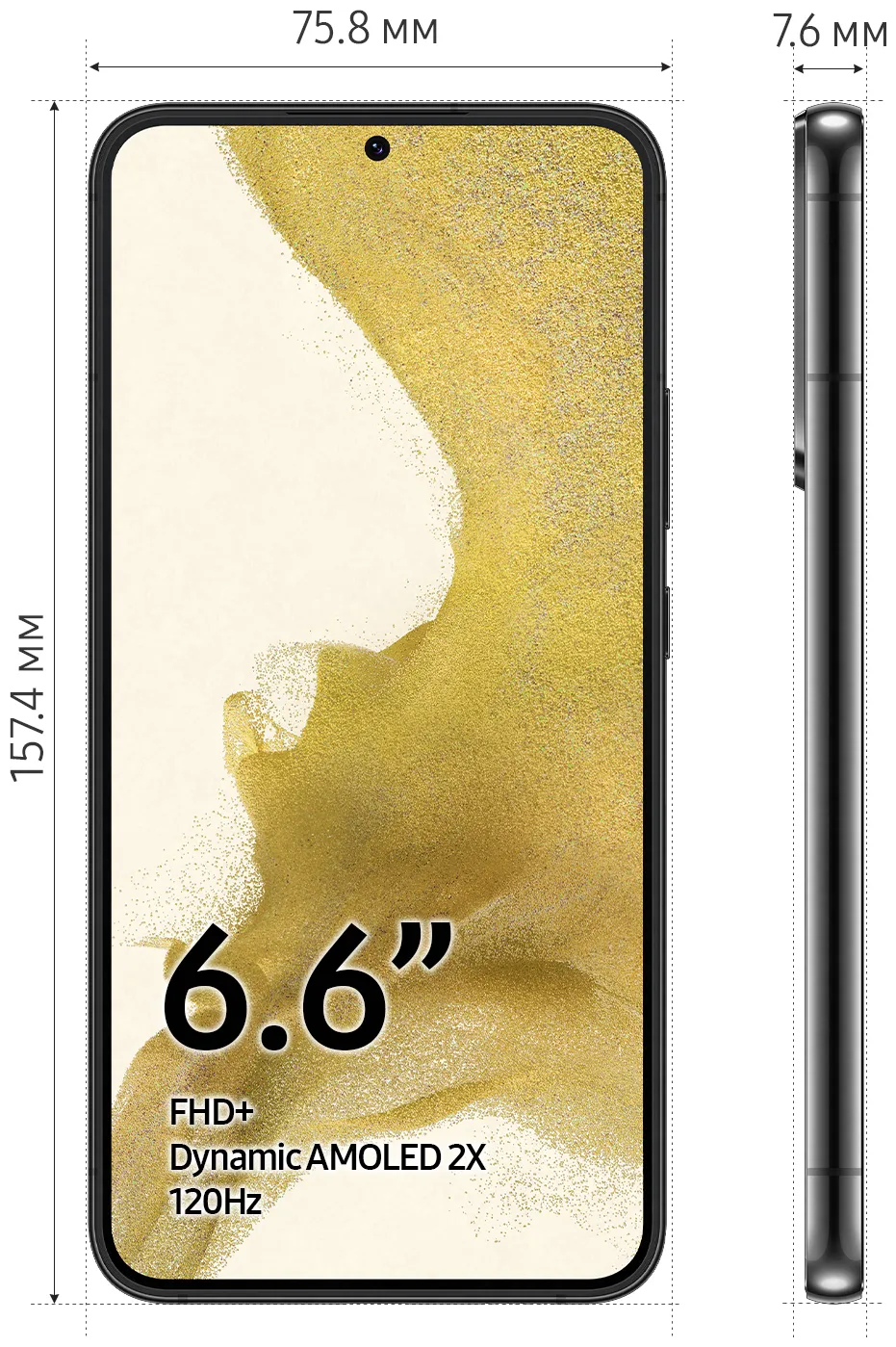 Samsung Galaxy S22+ (SM-S9060) 8/256 ГБ, черный фантом#6